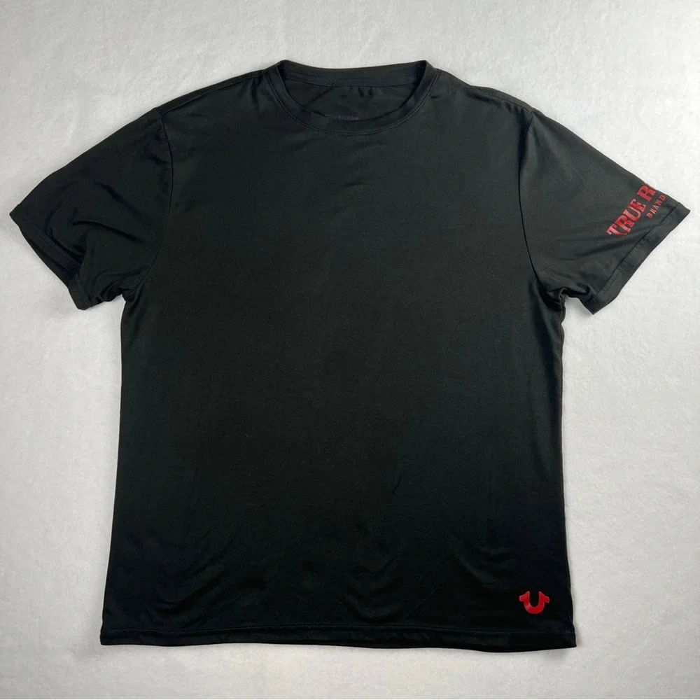 True Religion Men's Loungewear Black Top Medium